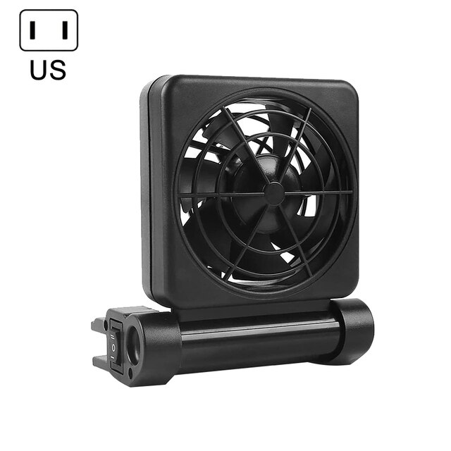 Aquarium Fish Tank Cooling Fan System Chiller Control Reduce Water Temperature 1/2/3/4 Fans Set Cooler Low Noise Chiller Fan: US 1 Fan