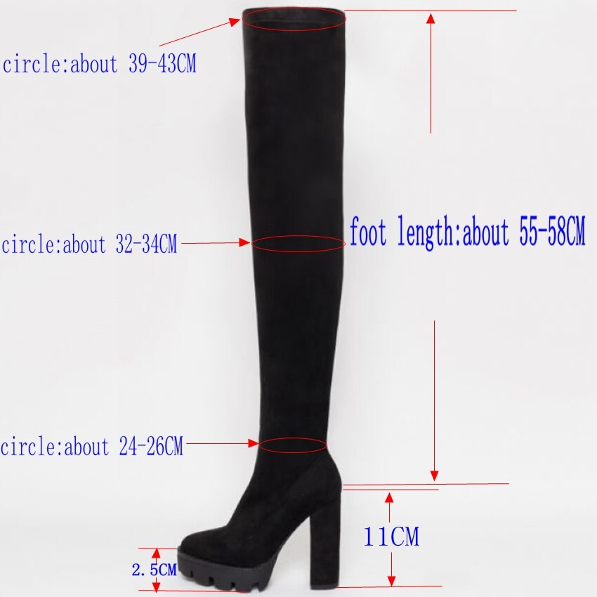 VERISSON Botas De Tacón Alto Para Mujer, Botas Largas Sobre La Rodilla, Rojo Lacado, 46 EU
