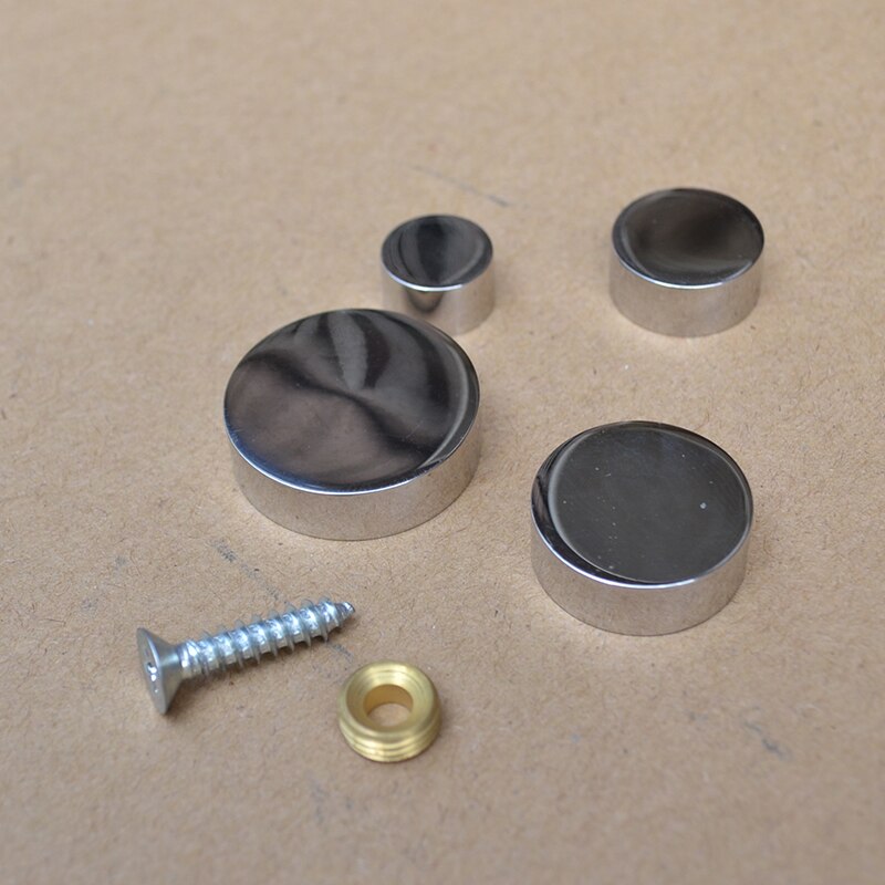 12mm 16mm 20mm 25mm massief roestvrij staal decoratieve afdekking spijker acryl spiegel spijker reclame schroef huishoudelijk hardware onderdeel