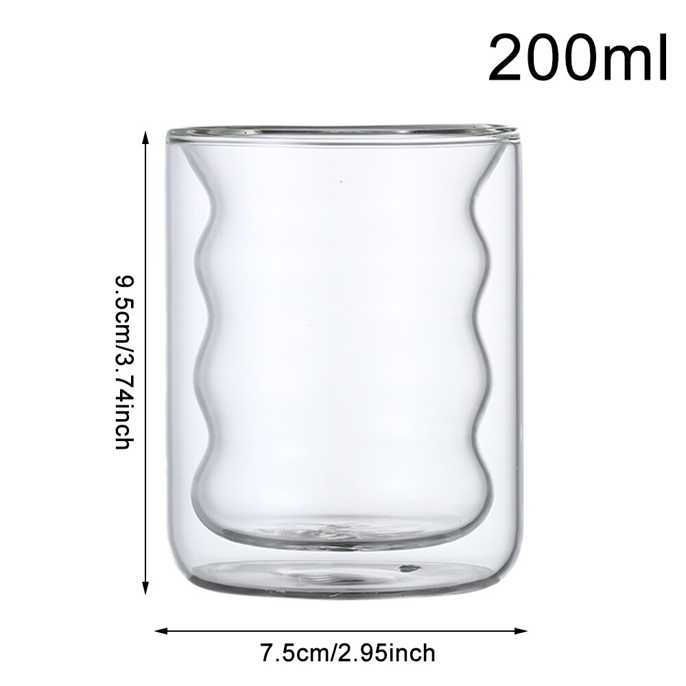 Tasse à café à Double paroi anti-brûlure, joli Mug en verre coloré, pour le thé ou le lait, idéal comme de noël