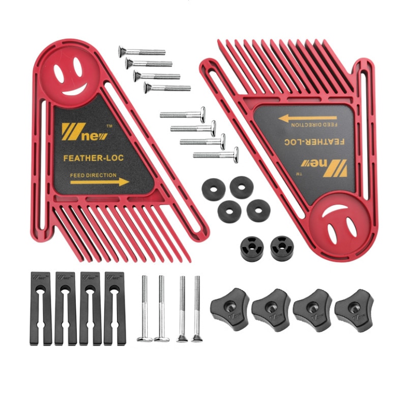 Multi-purpose Feather Loc Board Set Double Featherboards Miter Gauge Slot Woodworking Saw Table DIY Safety Tools