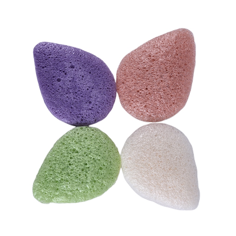 Natural Konjac Facial Puff Face Cleanse Washing Sponge Exfoliator Cleansing Sponge Puff Facial Cleanser Tool 4 Colors