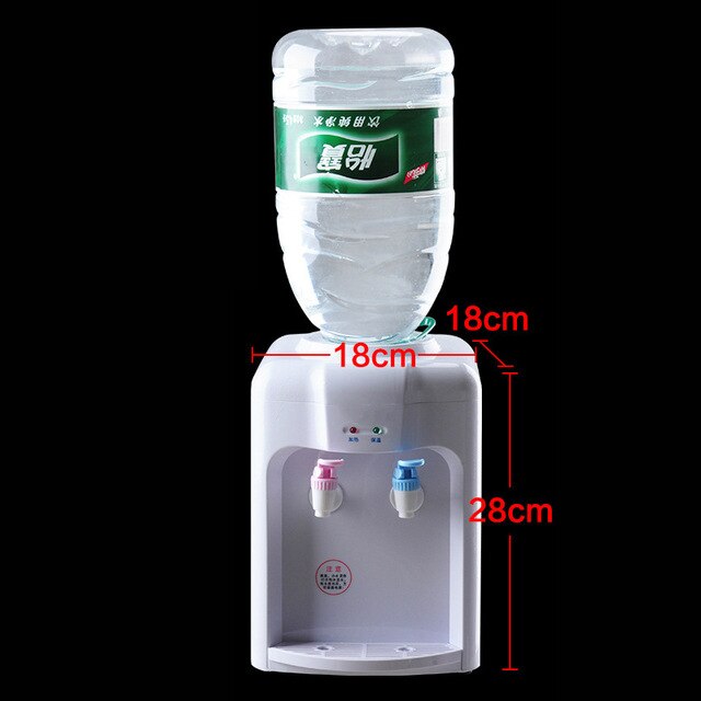 Mini máquina de bebidas calientes y calientes, dispensador de agua eléctrico, soporte de escritorio, calefacción, refrigeración, fuentes de agua