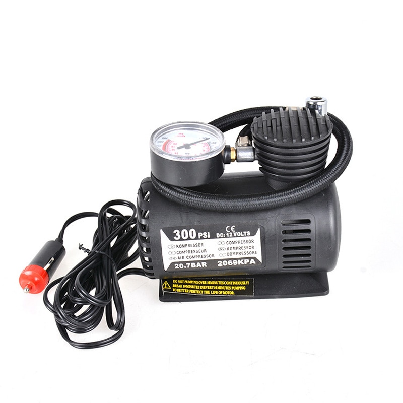 300 PSI Mini Air Compressor 12V Car Auto Portable Pump Tire Inflator w/gauge NJ88