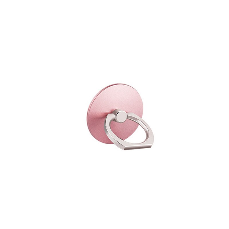 Anel de dedo do telefone móvel smartphone suporte para o iphone xs huawei samsung celular inteligente redondo telefone anel titular do carro suporte de montagem: Pink
