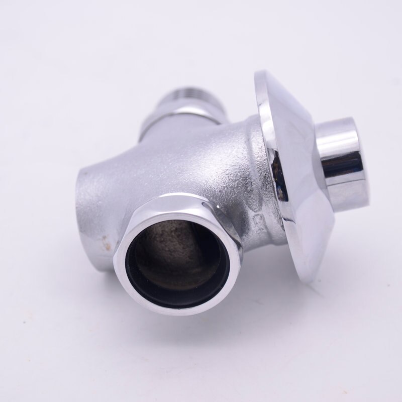 SPRING SUMMER Buried wall Brass Manual Lever Handle Toilet Flush Valve Time Delay Self Closing Exposed