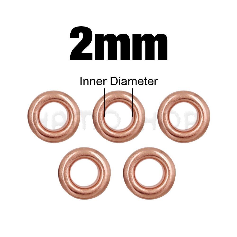 100 Uds. Ojales de Metal con agujeros de Color oro rosa con arandela para accesorios de artesanía de cuero Diy zapatos cinturón gorra bolsa etiquetas ropa: Latón envejecido