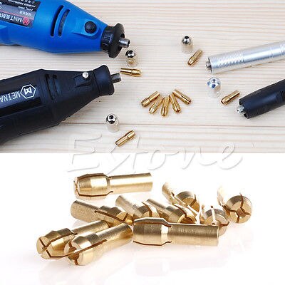 Draaibank gereedschap spantangen, 10 stuks boor spantangen 0,5-3,2 mm mini messing spantangen boorkop elektrische slijper draaibank gereedschap Draaibank gereedschap spantangen, 10 stuks boor spantangen 0,5-3,2 mm mini messing spantangen boorkop elektrische slijper draaibank gereedschap