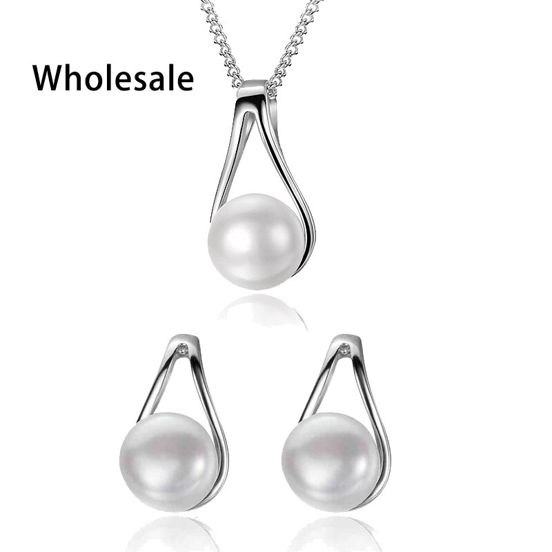 Dainashi 925 Sterling Zilver Water Hanger & Ketting Oorbellen Real Natuurlijke Parel SIERADEN Voor vrouwen Party Accessoires Sets