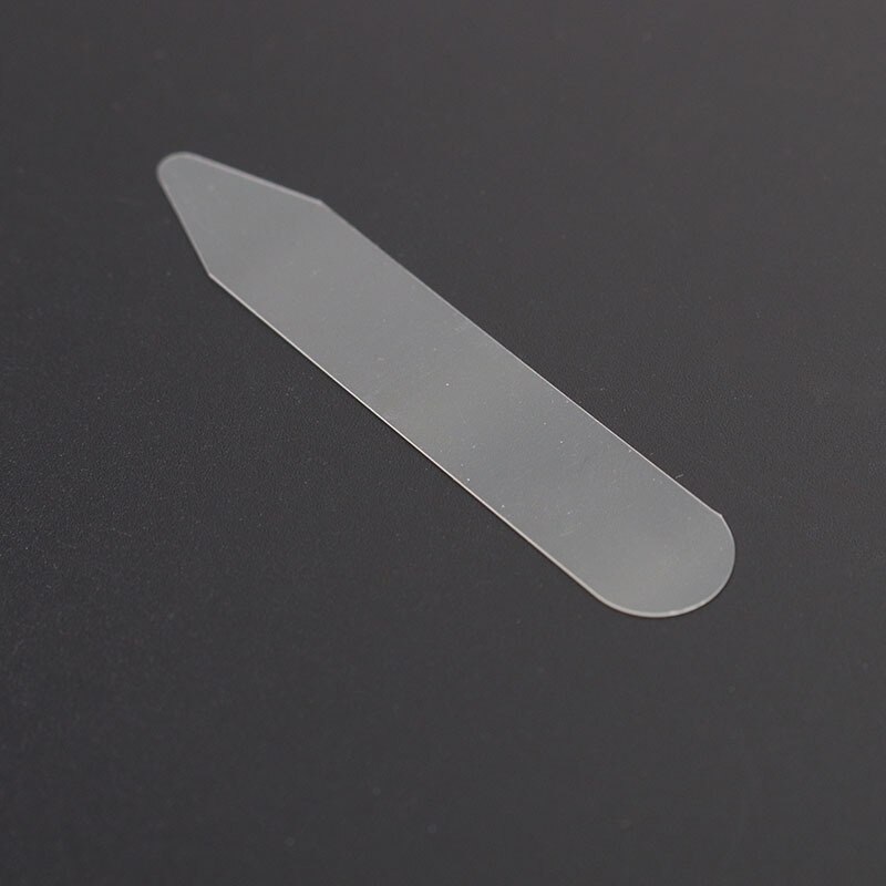 300Pcs Plastic Collar Stiffeners Stays Bones Set For Dress Shirt Men Clear Plastic Collar Stays 55 x 10 mm: Default Title