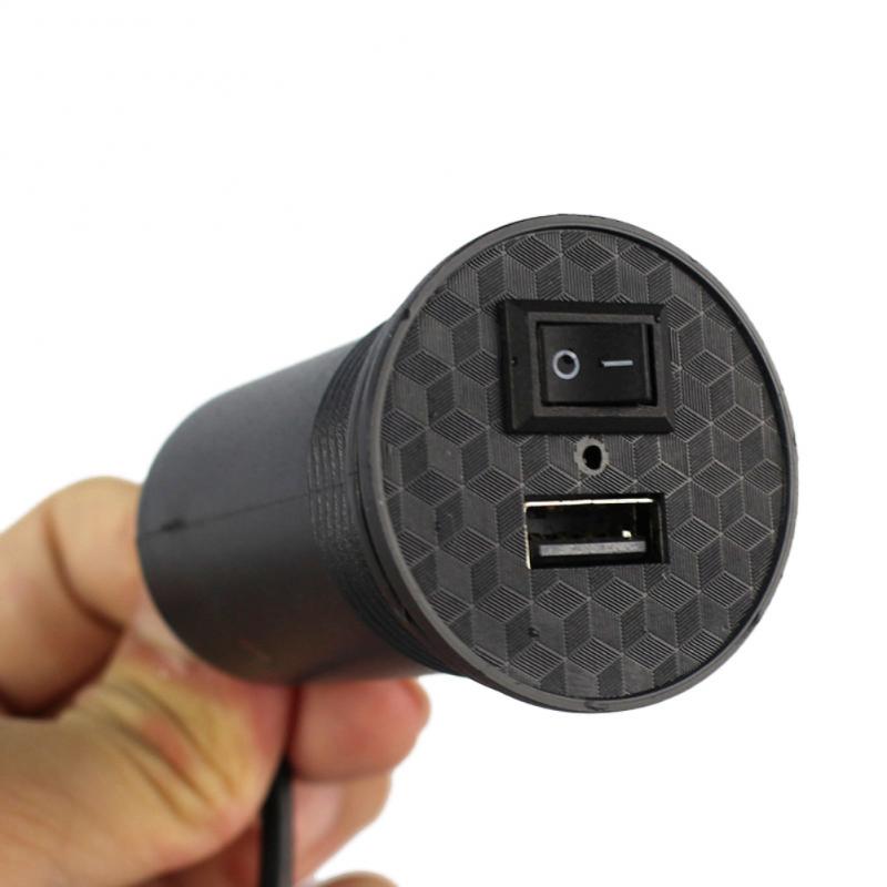 1Pc Waterproof Motorcycle Charger USB 12V Motorcycle Handlebar Charger Socket w/ Switch & Mounts