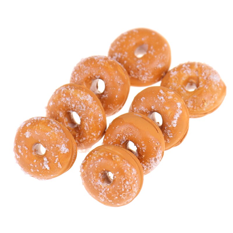 1 Tasche Künstliche Krapfen Schokolade Gefälschte Lebensmittel Ornament Handwerk Dekor Miniatur Puppenhaus Dekoration DIY Küche Spielzeug