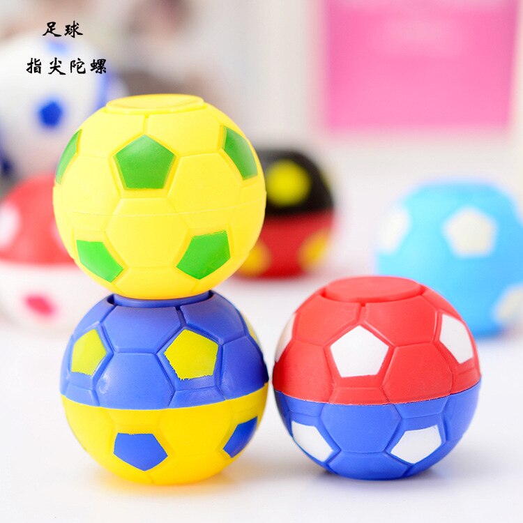 Huilong Spiner Giocattolo Regali del Nuovo Gioco del Calcio Punta Delle Dita Gyro Dito Giocattoli di Decompressione Spinner Mano Spiner Ruota Rotating: Random color