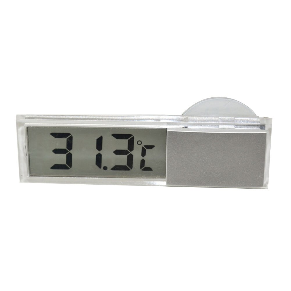 Auto Voertuig Zuignap Elektronische Digitale Transparant Lcd Display Thermometer Auto/Indoor Digitale Thermometer Met Zuignap