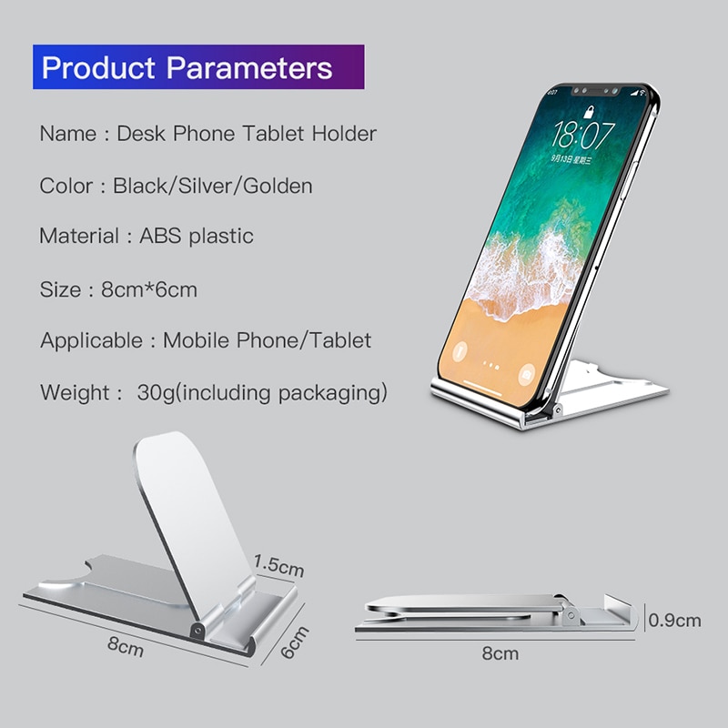 ! ACCEZZ Universal Telefon Halter Stehen Für IPhone 11 X Samsung Huawei Smartphone Handy-Desktop Halterung Unterstützung Tablet
