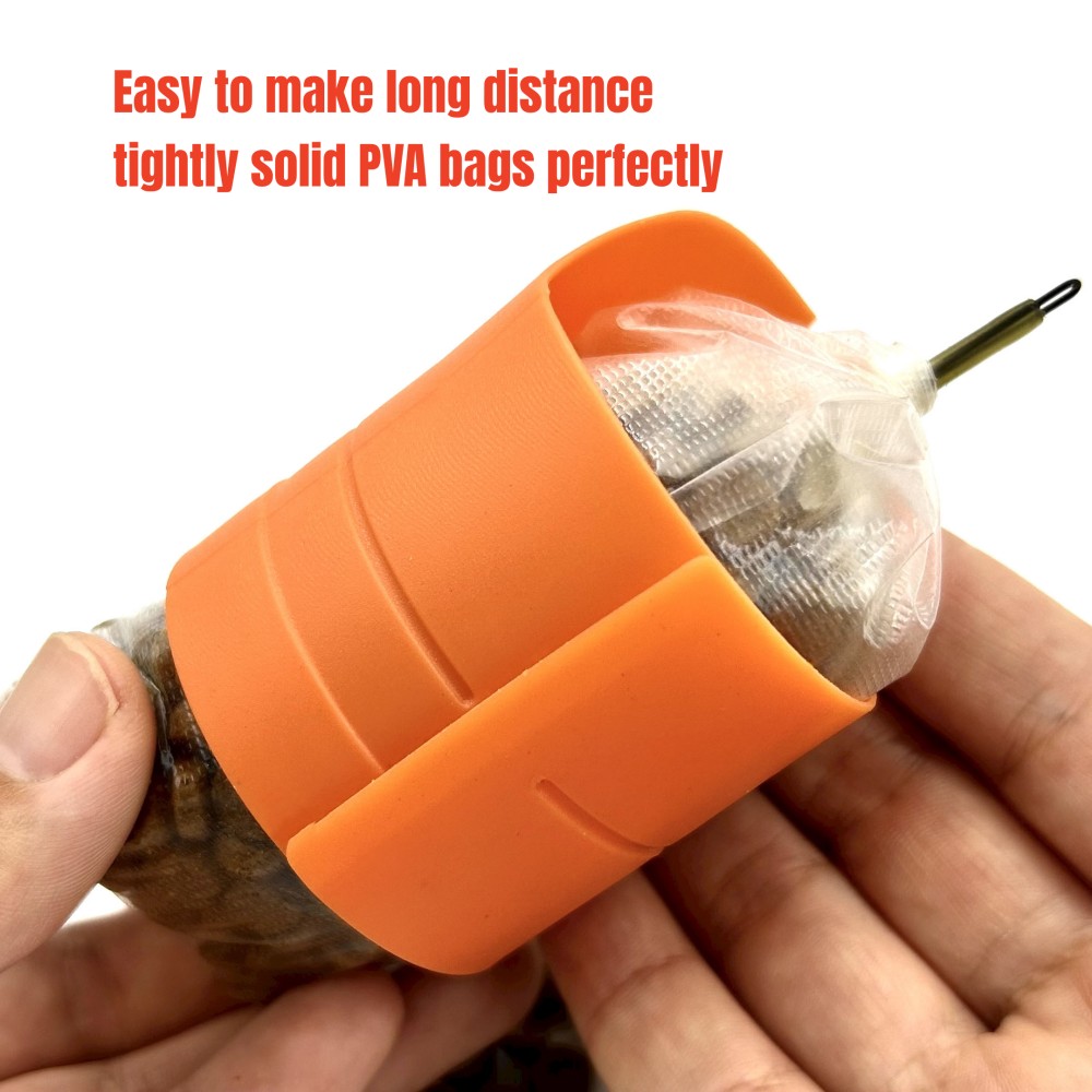 Accessori per la pesca alla carpa Sistema di caricamento delle borse in PVA Strumento di esca per borse solide Maglia a fusione rapida
