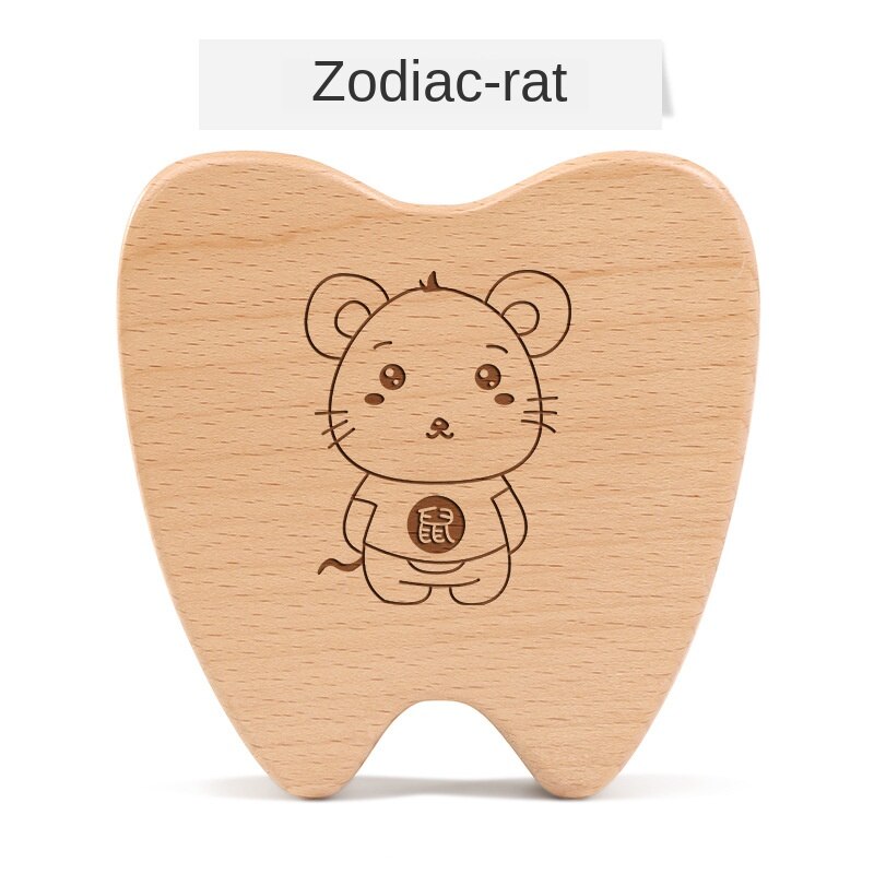 Tand Doos meisje herdenkingsmunt kinderen tand vervanging opbergdoos baby foetale haar behoud collection jongen tanden doos: mouse