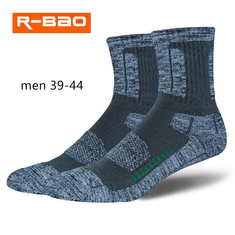 Women Men Ski Socks Winter Warm Thermal Outdoor Running Sports Cycling Thermosocks Warmer Skiing Snowboard Socks: men gray 39-44