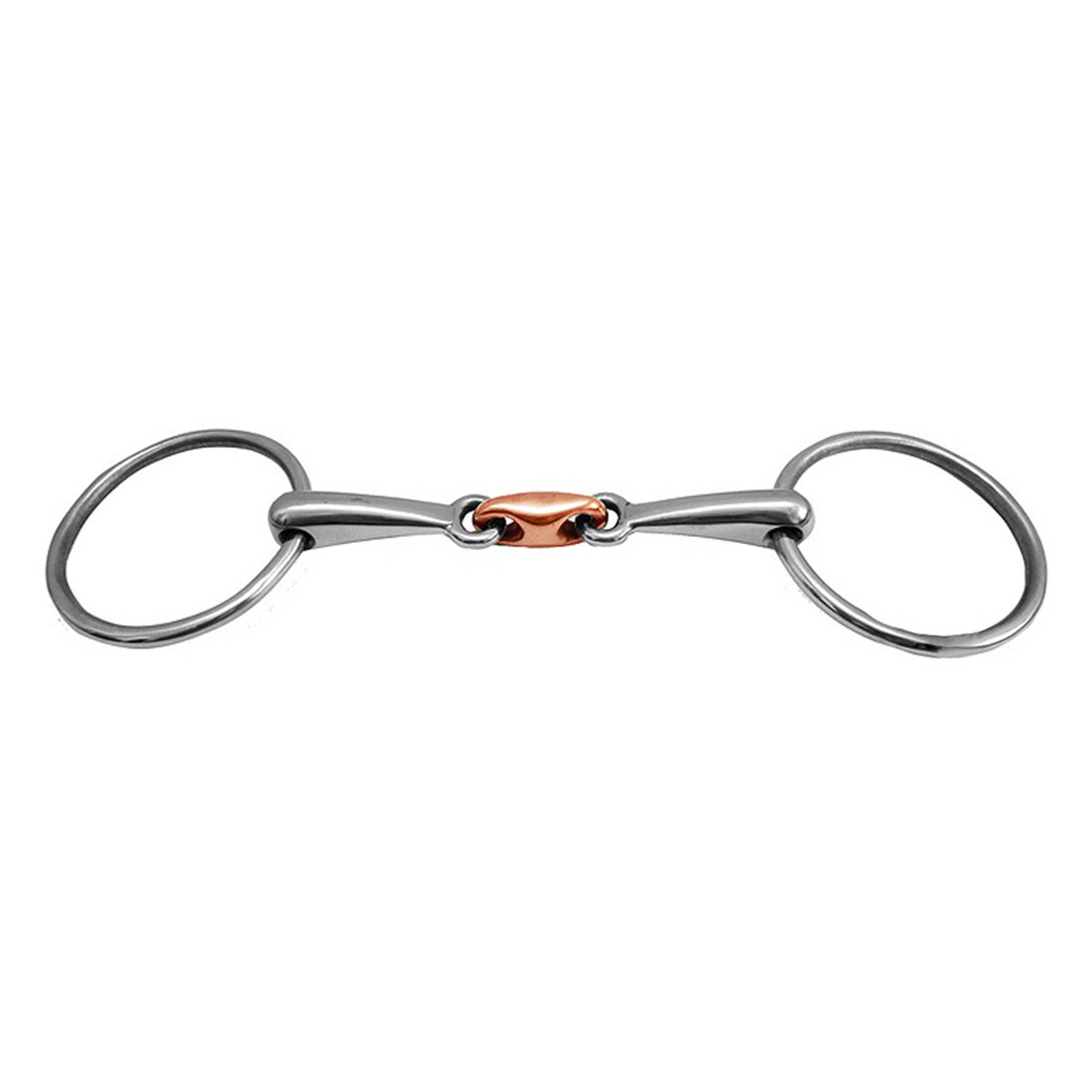Boca caballo serpiente Bit Durable portátil de acero inoxidable Mini suministros ecuestres al aire libre equipo de anilla suelta