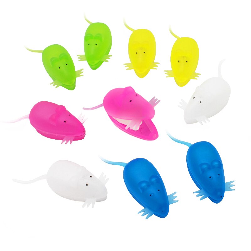 10PCS Baby Tooth Box Organizer Mouse Plastic Milk Teeth Storage Box Save Collect First Tooth for Boy Girl Random Color: 10 Pcs Random A