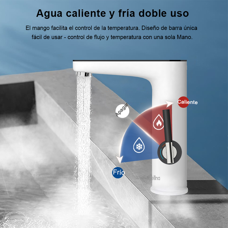 Briwellna calentador de agua eléctrico 220V grifo de cocina Geysers sin tanque grifo calentador grifo de calefacción calentadores instantáneos Robinet