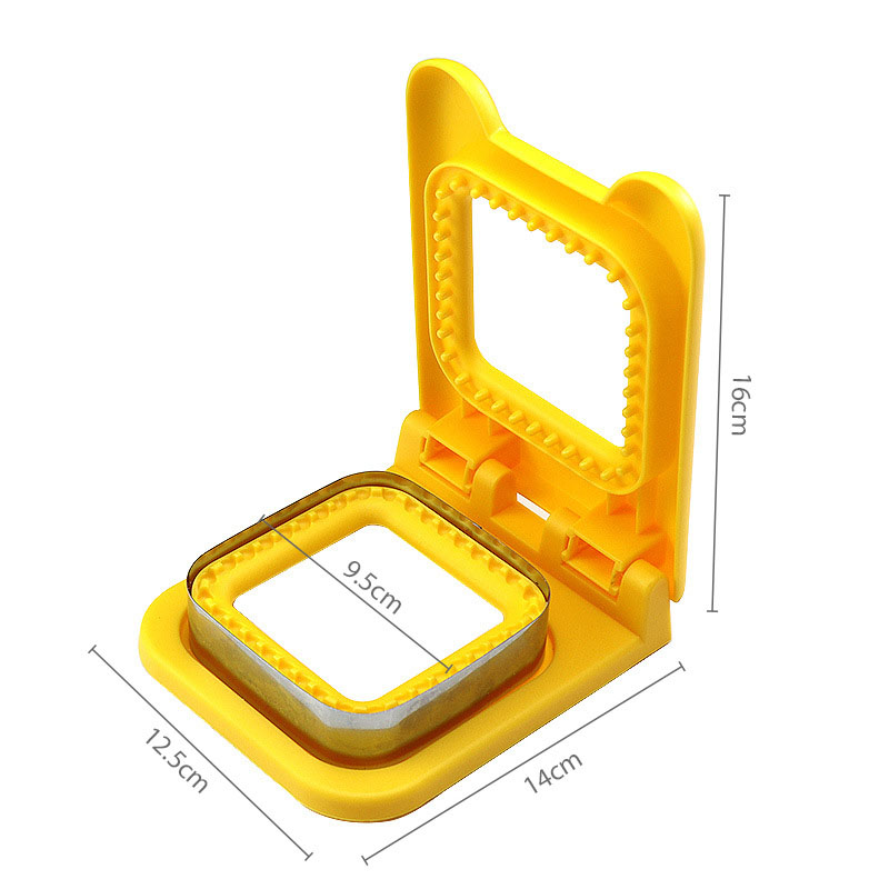 Sandwich Cutter and Sealer Flip Sandwich Cutting Tool for Kids Lunch Stainless Steel Blade Circular Sandwich Bread Toast Mold: Chocolate