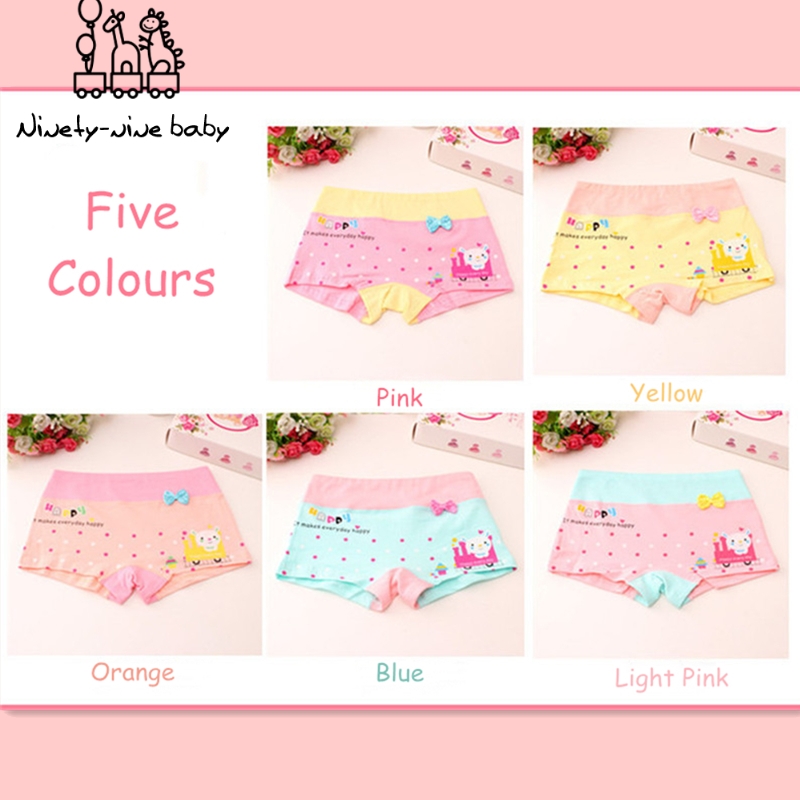 6 Pz/lotto Bambini Mutandine E Boxer Girls 'Slip Bambini Del Cotone Morbido Biancheria Intima Sveglia Del Fumetto Mutande per le Giovani Ragazze Confortevole Mutandine E Boxer