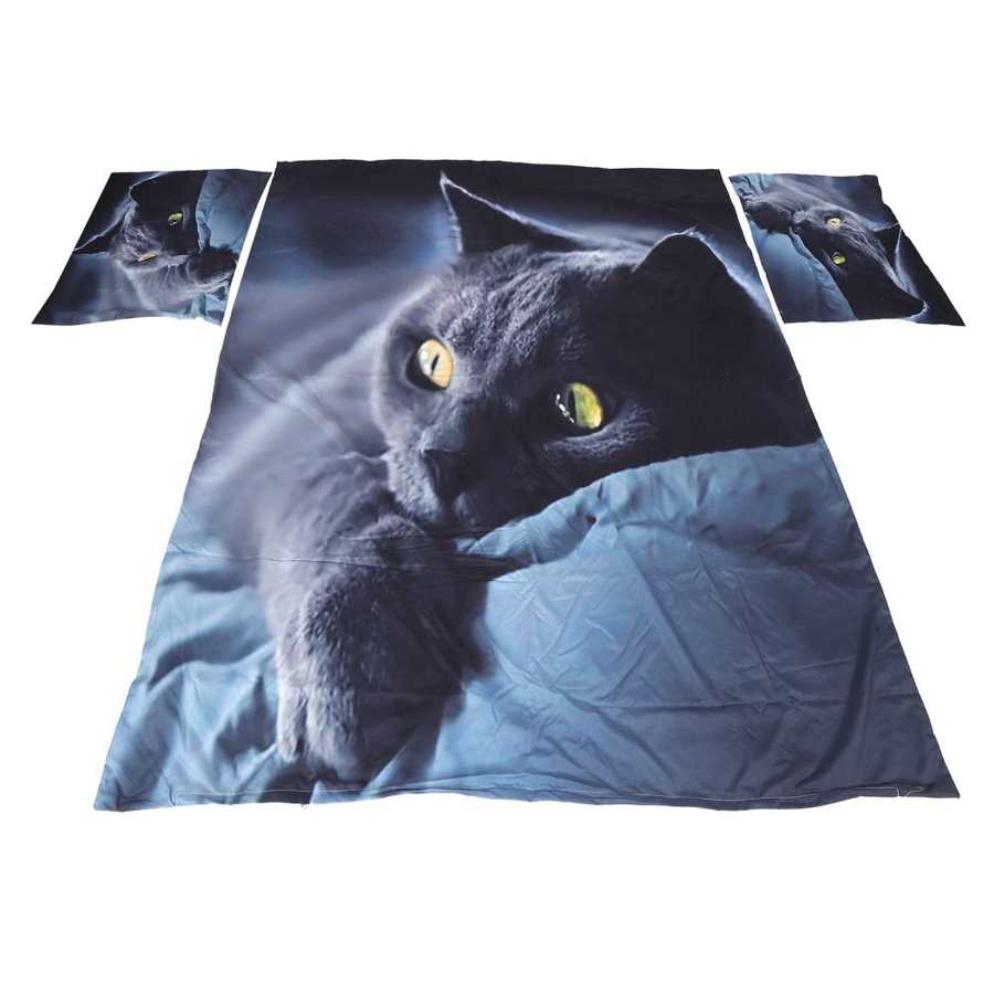 3D Cute Cartoon Animals Pattern Bedding Set Pillowcase Quilt Cover Set for Bedroom Decor