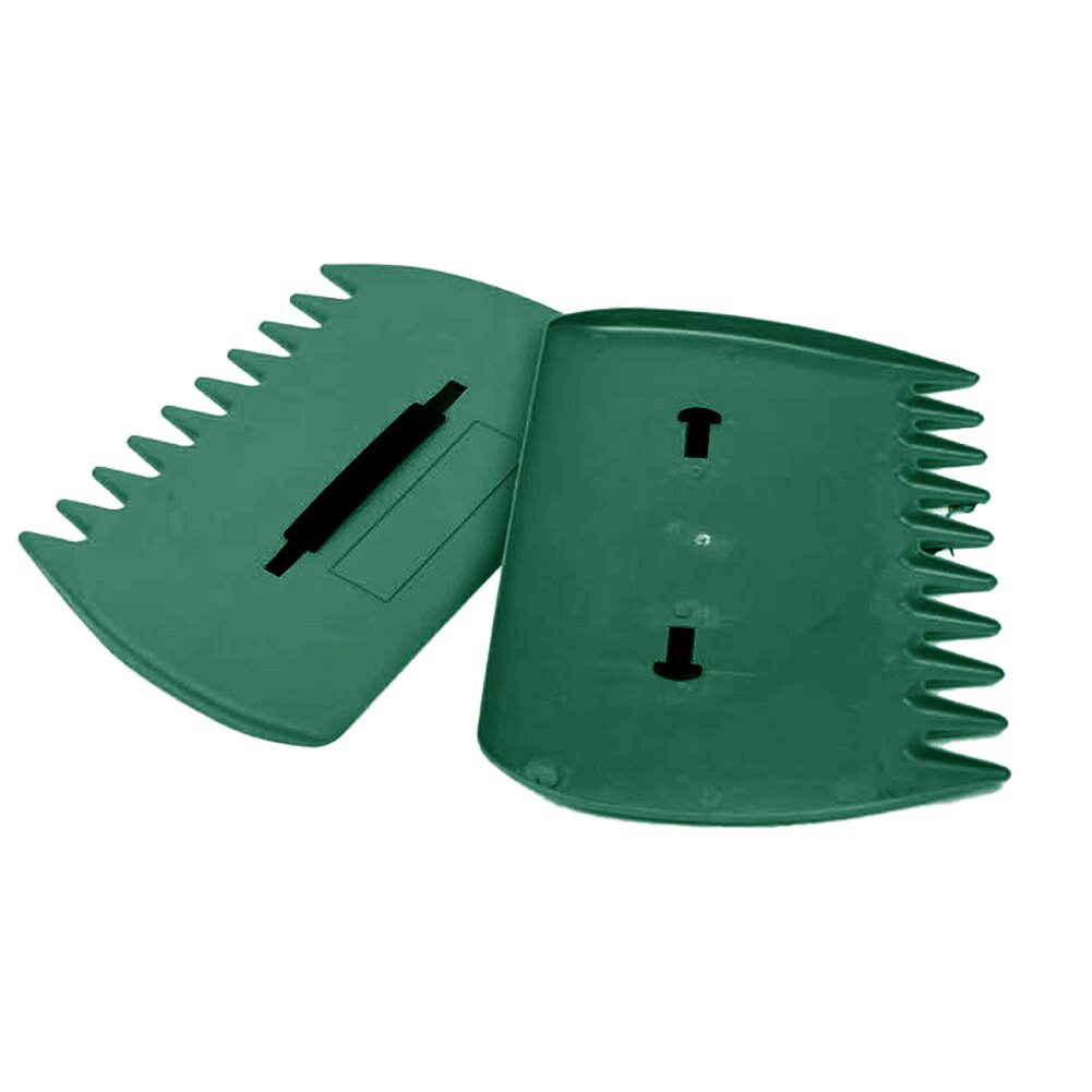 Hand Leaf Rake Portable Cleaning Tool Leaf Grabber Outdoor Garden Multifunctional Rubbish Serrated Collector Scoop Debris: Default Title