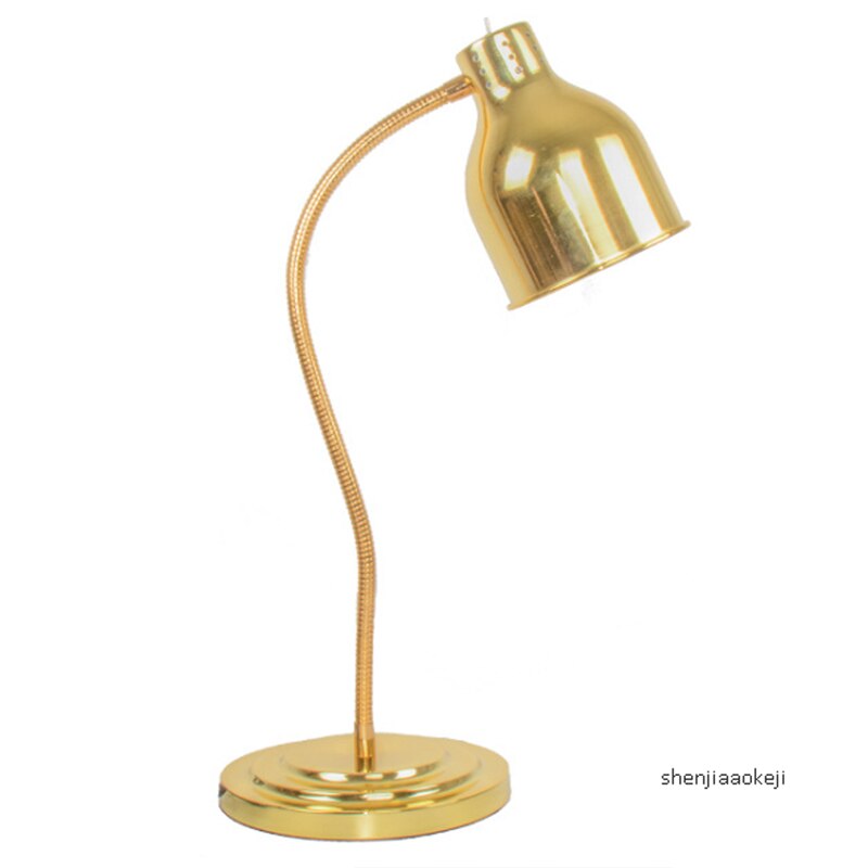 Single-head buffet food warming light Food pizza display light Heating barbecue food warming cabinet Food keep warm lamp 220V: US