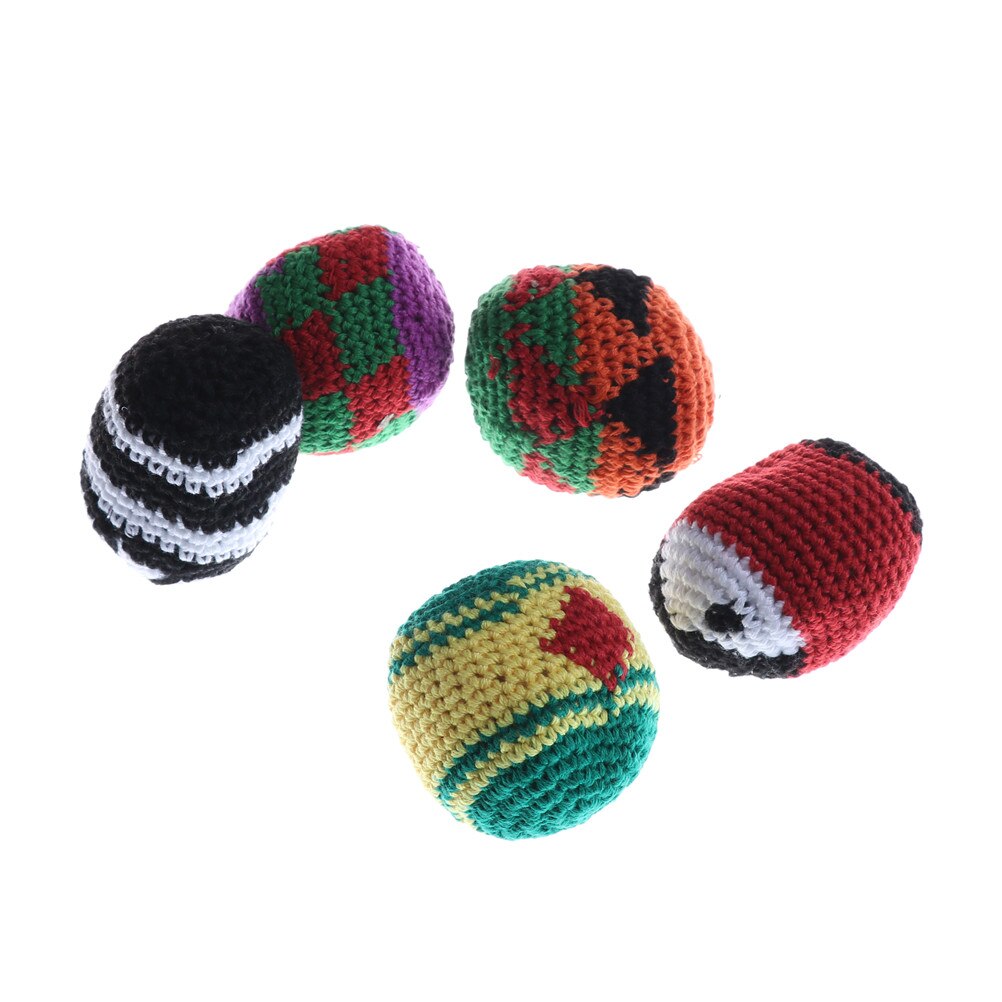 Kleurrijke Handgemaakte Kinderen Magic Jongleren Bal Zakken Footbag Klassieke Speelgoed Ballen Voor Kind Outdoor Speelgoed Randomy Kleur 5cm 1pc