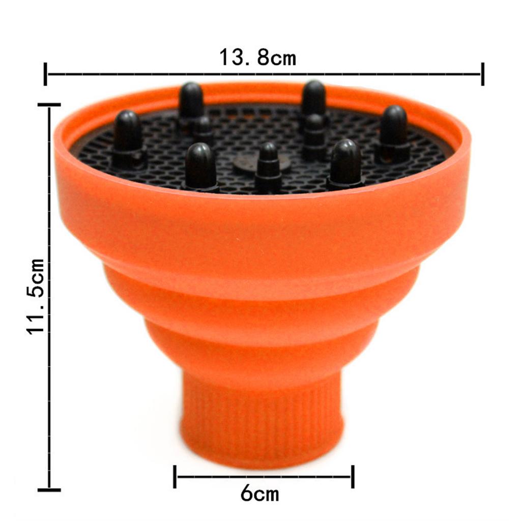 De silicona plegable cubierta para secador cabello ondulado y rizado secador de difusor lavable