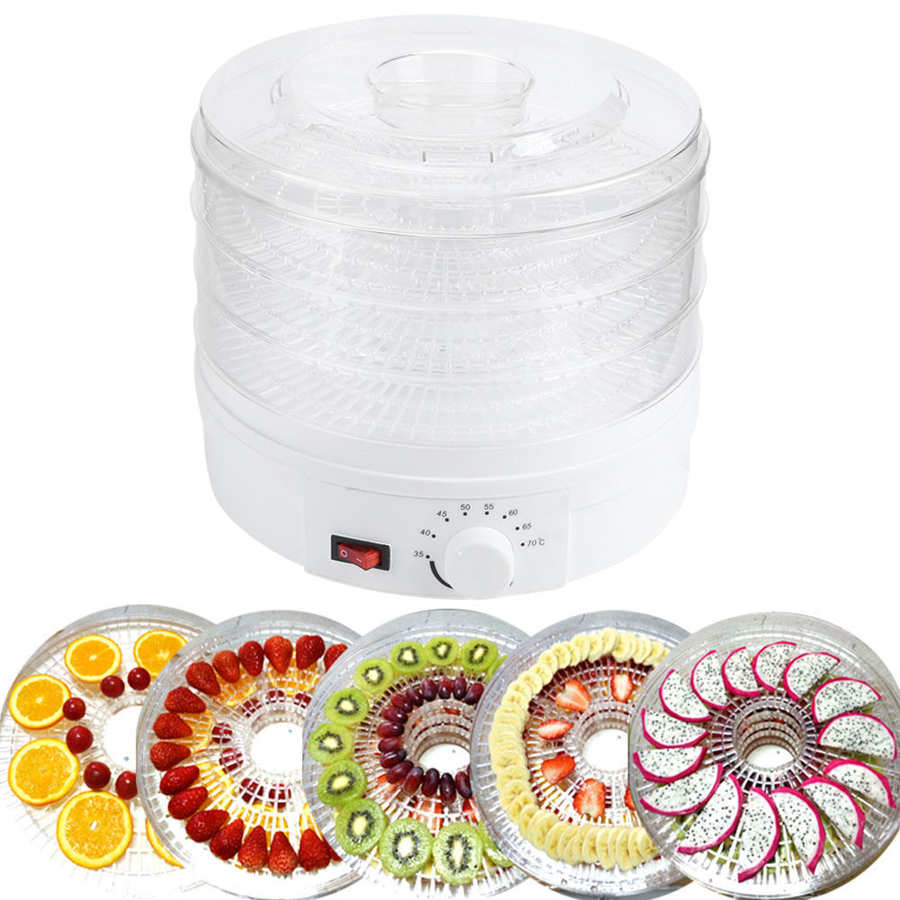 Fruit Drying Machine Transparent Mini Food Dryer Fruit Medicinal Materials 3‑Layer Drying Dehydrator Fast food