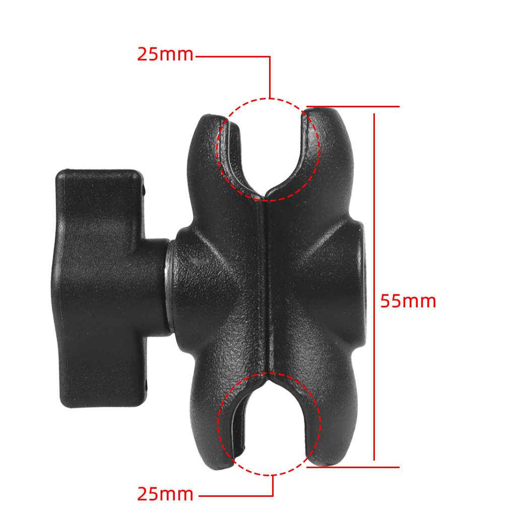 Aluminium Dubbele Socket Arm voor RAM Mounts 5.5 cm 9.5 cm 15 cm Camera Verlengarm 1 "Balhoofd Mount Adapter Pole: blauwe kleur