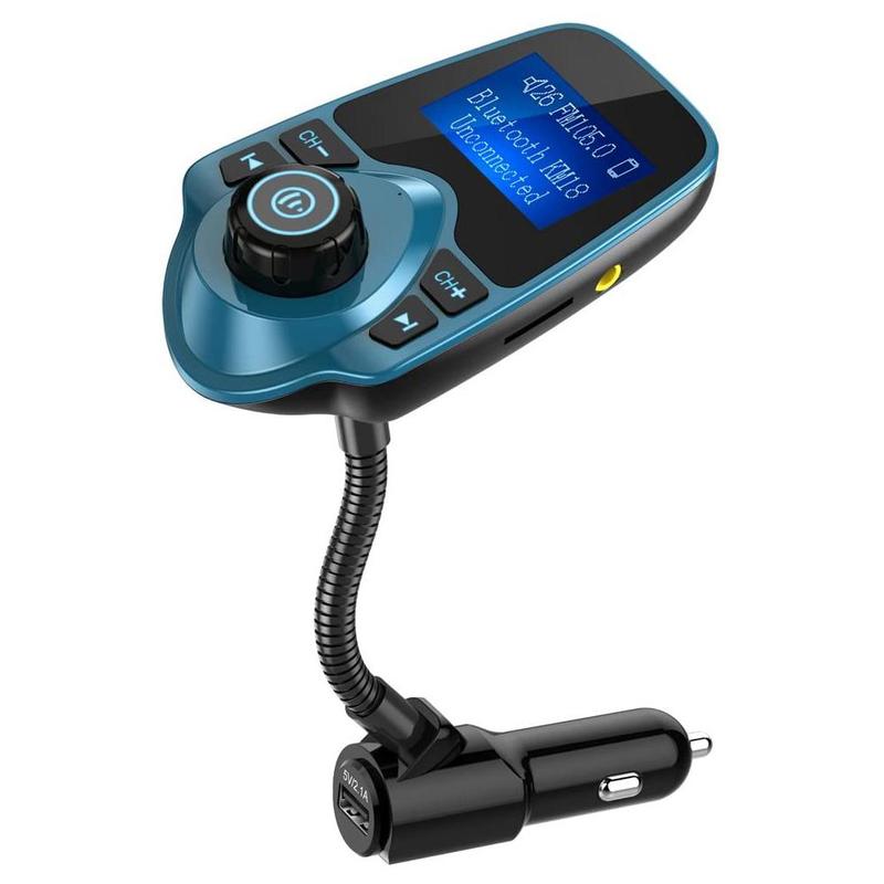 Wireless Car Bluetooth FM Transmitter Radio Adapter Kit Display Car W1.44-inch C8P0: B