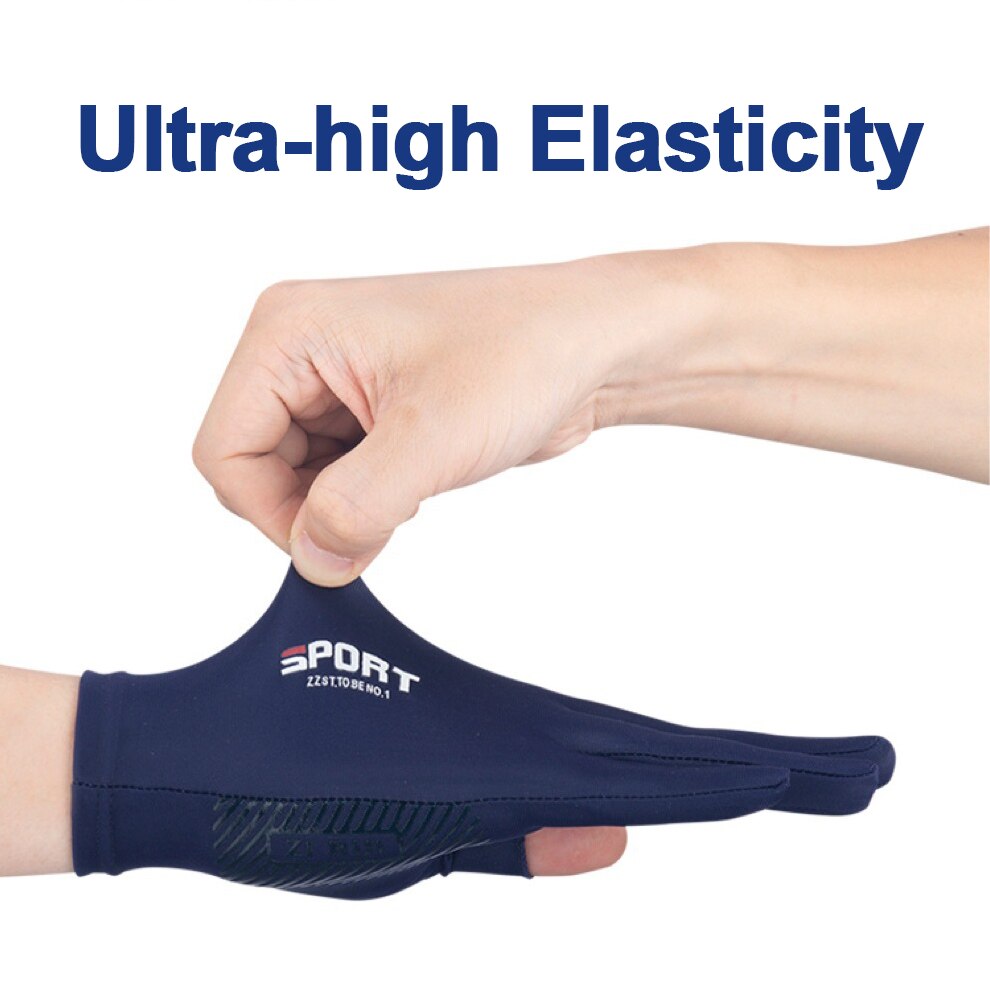 Gants antidérapants d'été en soie glacée, protection solaire fine, en Lycra, haute élasticité, en Silicone, pour la pêche
