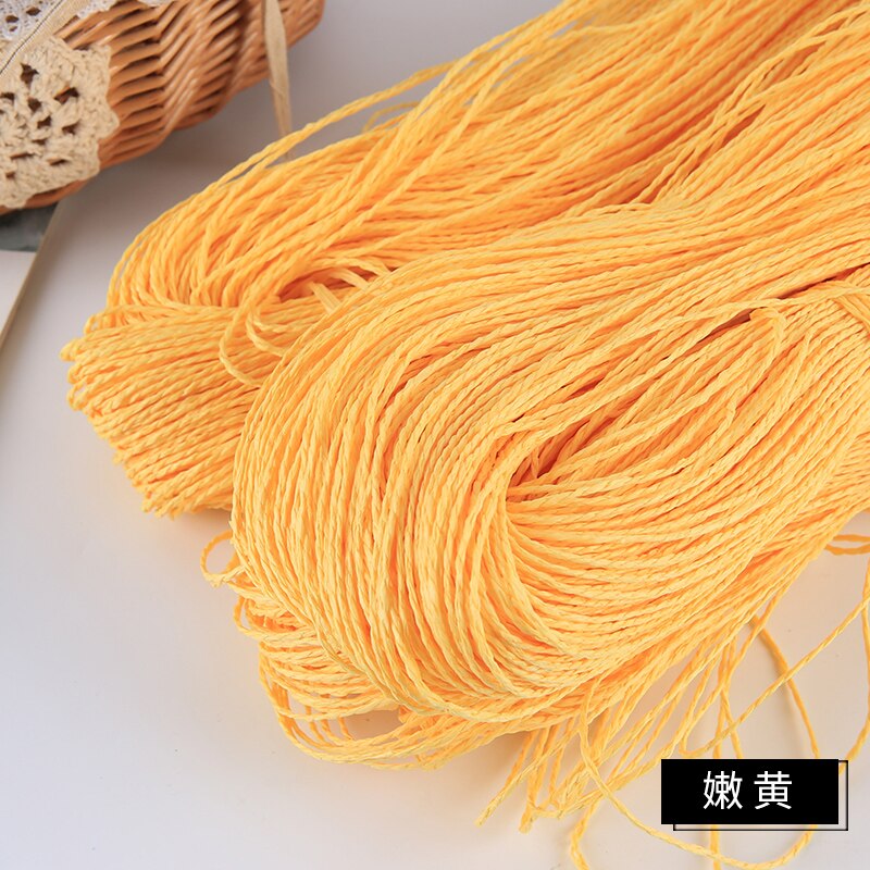 Sommerhue garn garn til strik 500 g/ lot raffia halmgarn hæklegarn til håndlavede hatte kurve håndværk: Jeg