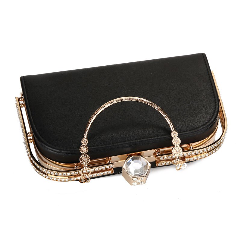 Vrouwen Handtassen Casual PU Avondtasje Dag Koppelingen vrouwen Portemonnee Portemonnee Bruiloft Zakken Kristal Vrouwelijke Clutch bolsas feminia