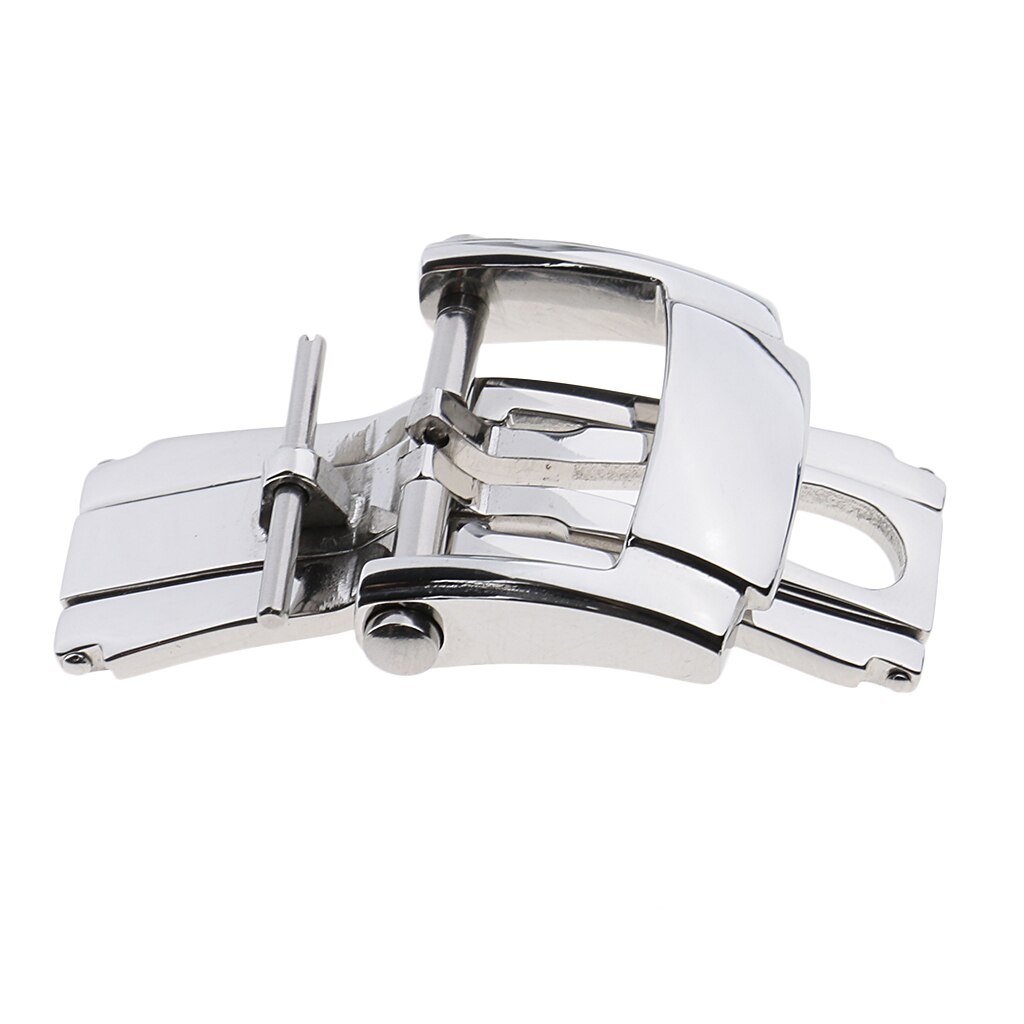 Spenne for utplassering av sommerfugl i rustfritt stål for klokke acc metallklokkerem 16mm 18mm 20mm 22mm klokkerem
