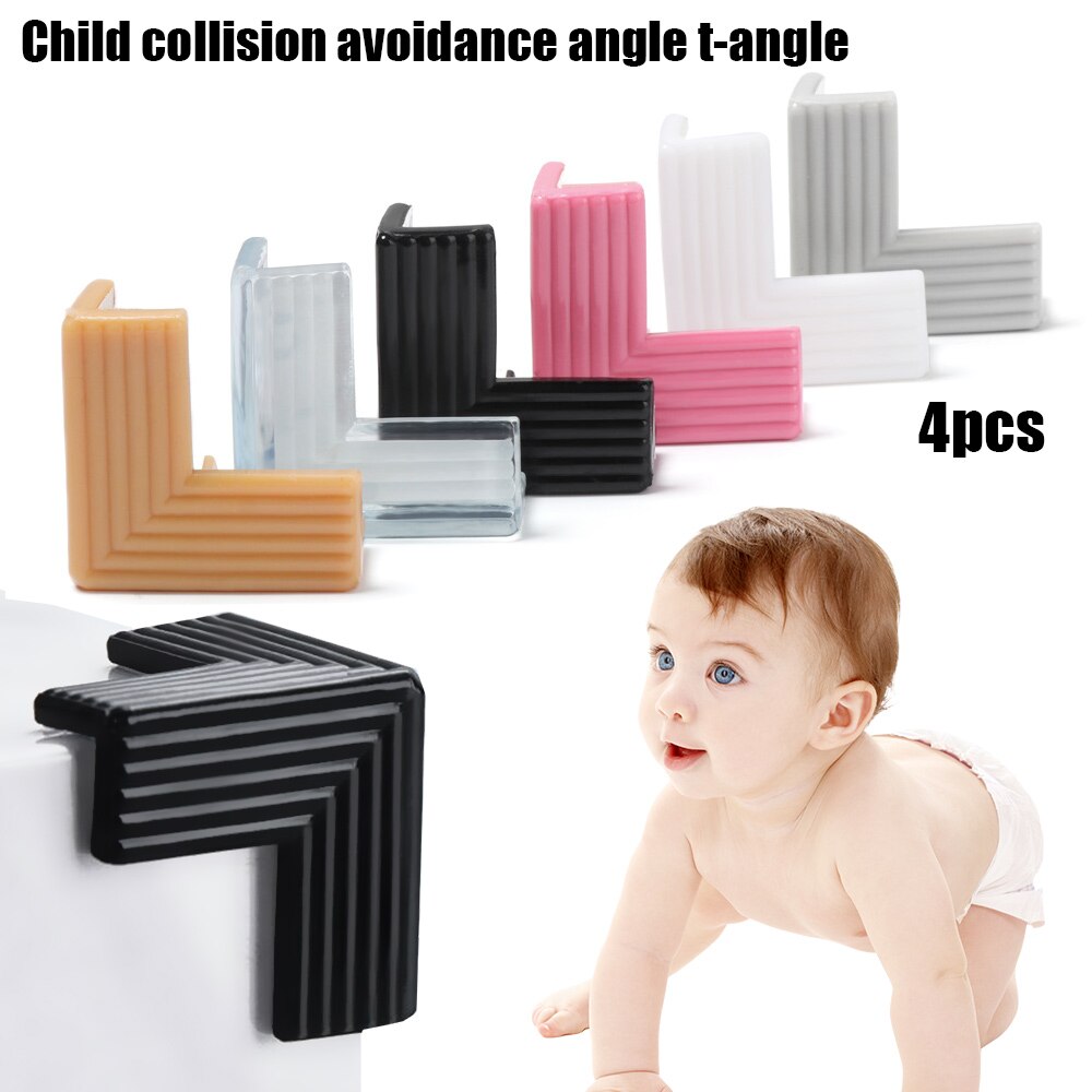 4Stck Baby sicher Ecke Schutz Tisch Schreibtisch Ecke Wache Weich Silizium Rand Antikollision Wachen Für Baby freundlicher Sicherheit Schutz