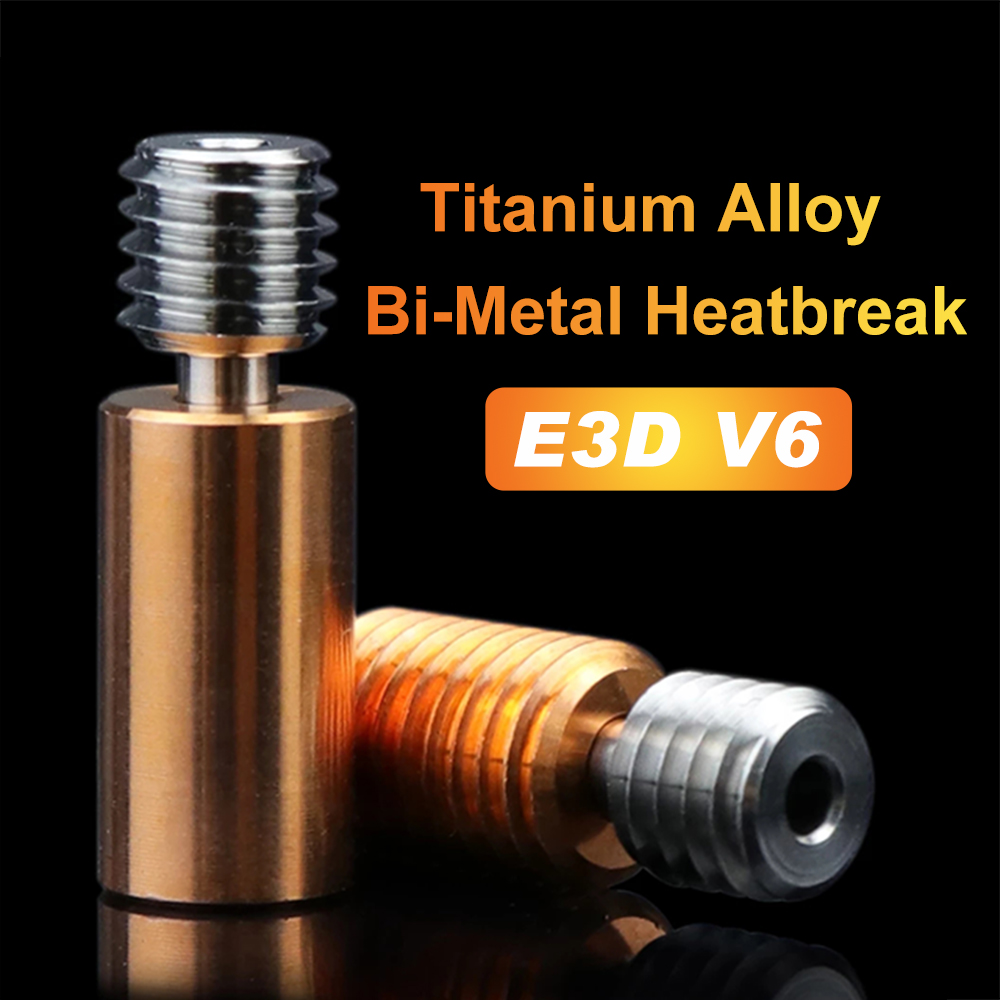 V6 Heatbreak Titanlegierung Bimetallhals für 1,75 mm Filament Sidewinder X1 X2/Genius Genius Profi 3D-Drucker V6 Hotend Kehle