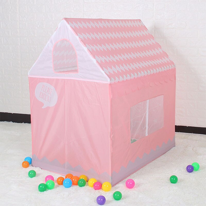 Kids Play House Tent Toy Portable Foldable Ocean Ball Pool Indoor Outdoor Simulation House Pink Tent Toys Girl Room Decor