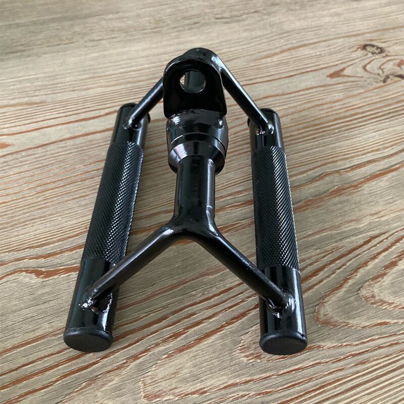 Hemgym fitness rodd v-stång remskiva kabel maskin handtag biceps triceps ryggmuskel träning handgrepp lat pull down bar: 2