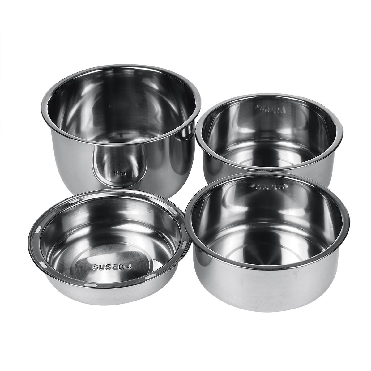 2.7L Mini Electric Rice Cooker Stainless Steel 4 Layers Steamer Portable Meal Thermal Heating Lunch Box Food Container Warmer