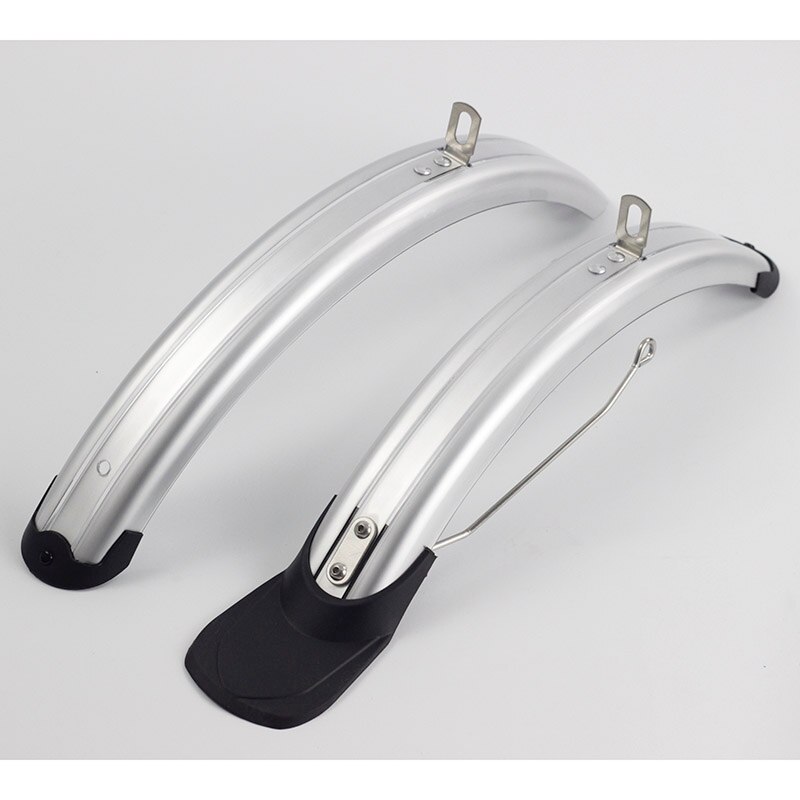 3SIXTY bike PVC Mudguard for Brompton Fender front & rear Folding Bike fender 160g: with Q rack silver