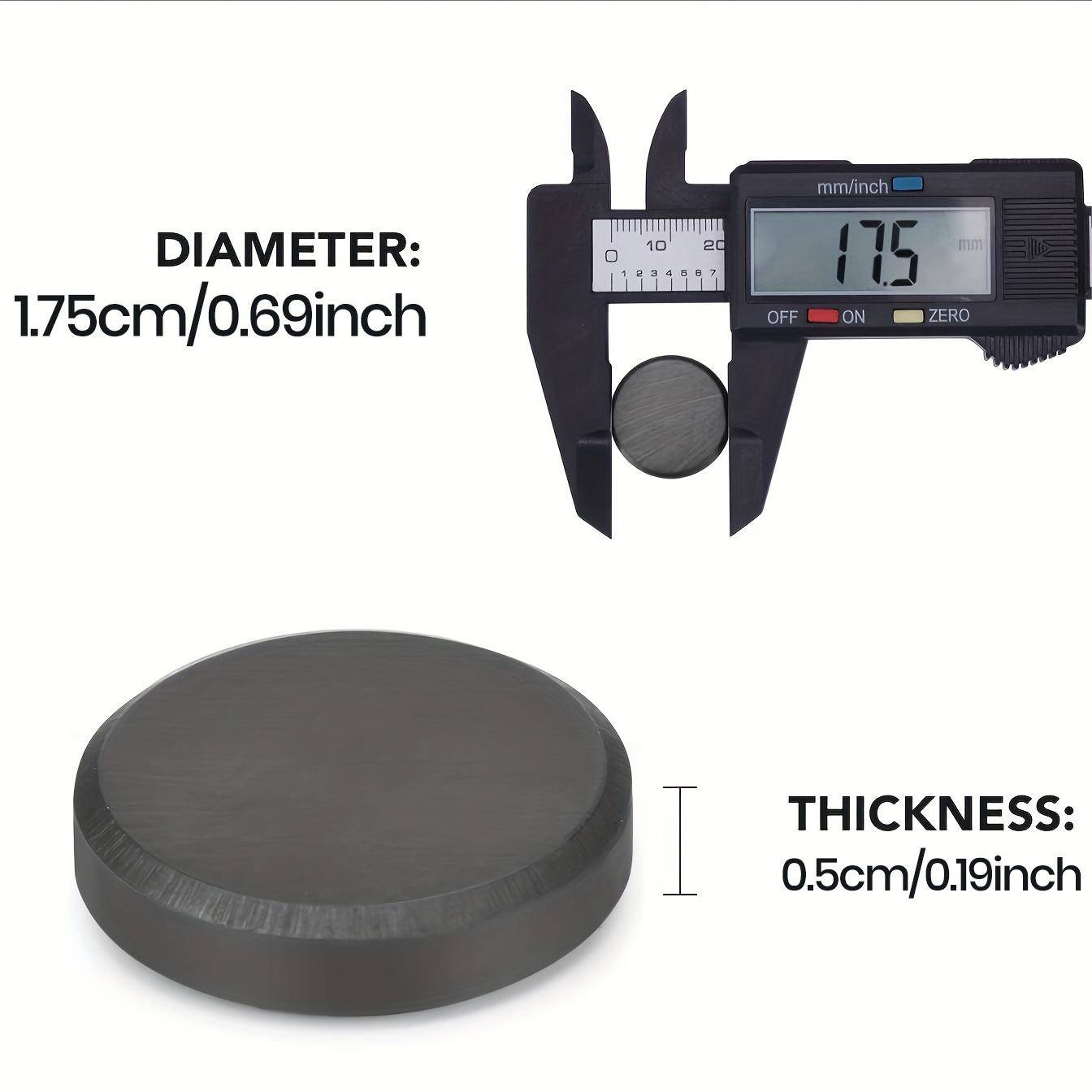 Magnete für selbstklebende Rückseite, kleine Keramik-Bastelmagnete, runde Scheibenmagnete, winzige flache Kreis-Ferrit-Industriemagnete