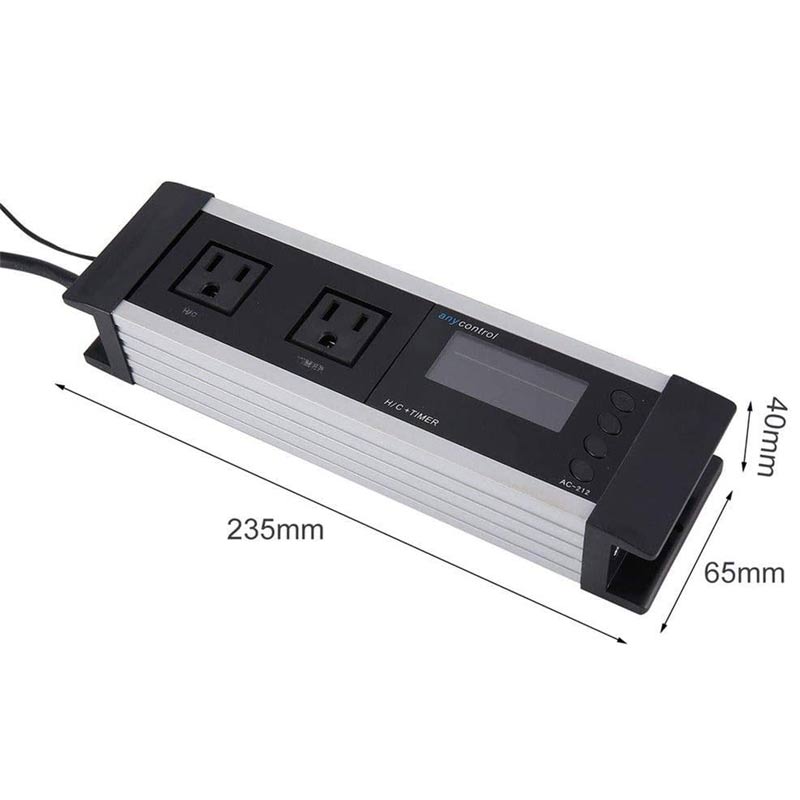 Akvarium termostat pet timer stikkontakt multi-sta... – Grandado