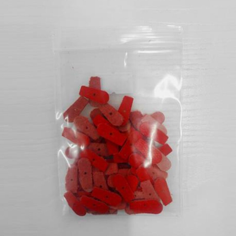 1 Set Piano Tuning Tool Piano Accessories 90pcs Upright Piano Bridle Strap Red Tips Leather Head