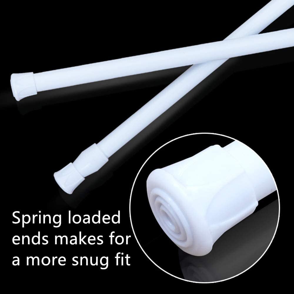 Adjustable Telescoping Shower Curtain Rods Accessories Extendable Tension Pole Rod Hanger Loaded Bathroom Product 4 Pack #YJ