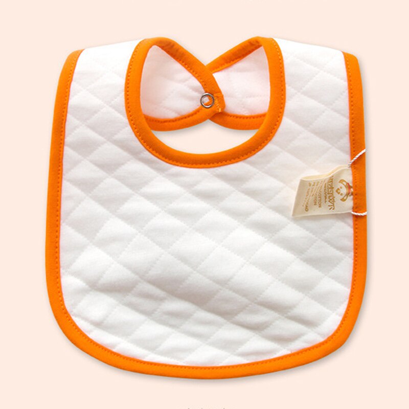 Capretti del bambino del Cotone Bavaglini saliva Asciugamano Nutrire il Pranzo Bandana Bavaglini Grembiule Panni Del rutto Bambini Accessorries: bianca